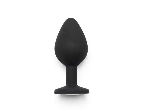Korek analny Diamond Booty Jewel ToyJoy Medium czarny silikonowy 8 cm
