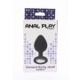 Korek analny Diamond Booty Jewel ToyJoy Medium czarny silikonowy 8 cm - 3