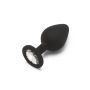 Korek analny Diamond Booty Jewel ToyJoy Medium czarny silikonowy 8 cm - 4
