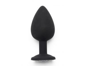 Korek analny Diamond Booty Jewel ToyJoy czarny 9 cm