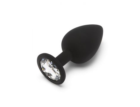 Korek analny Diamond Booty Jewel ToyJoy czarny 9 cm - 3