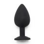 Korek analny Diamond Booty Jewel ToyJoy czarny 9 cm - 2