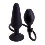 Korek analny silikonowy pompowany Seven Creations czarny 16.9 cm - 2