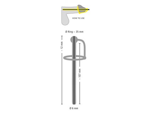 Dylatator prącia silikonowy do oddawania moczu Penisplug 12 cm - 14