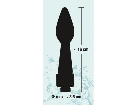 Irygator analny wtyczka You2Toys silikonowa czarna 16 cm - 14