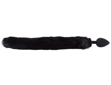 Korek analny z ogonem i uszami kota Bad Kitty czarny 9 cm - 7