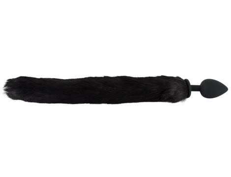 Korek analny z ogonem i uszami kota Bad Kitty czarny 9 cm - 8