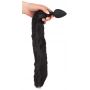 Korek analny z ogonem i uszami kota Bad Kitty czarny 9 cm - 12