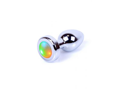Biżuteria analna stalowa LED Disco HeavyFun 7 cm - 10