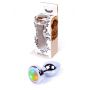Biżuteria analna stalowa LED Disco HeavyFun 7 cm - 2