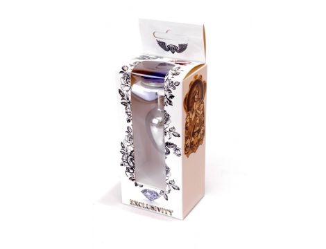 Biżuteria analna srebrna HeavyFun ciemnoniebieska 7 cm - 8