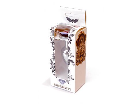 Biżuteria analna srebrna czerwona HeavyFun 7 cm - 8