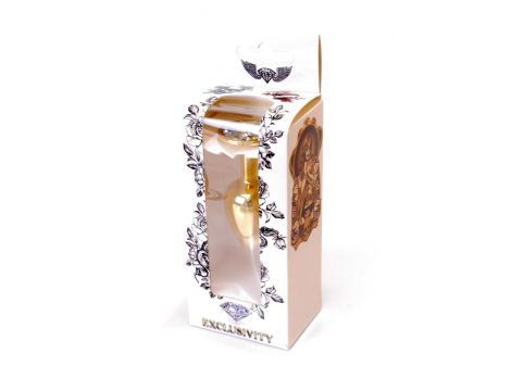 Biżuteria analna złota z diamentem HeavyFun 7 cm - 8