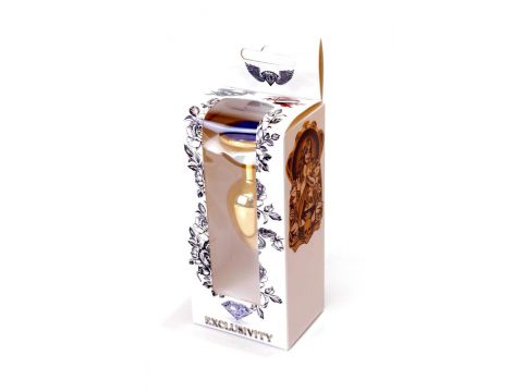 Biżuteria analna HeavyFun złota granatowa 7 cm - 8