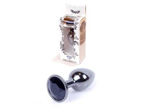 Biżuteria analna ze stali nierdzewnej z diamencikiem srebrna 7 cm