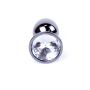 Biżuteria analna stalowa srebrna z diamentem 7 cm - 3
