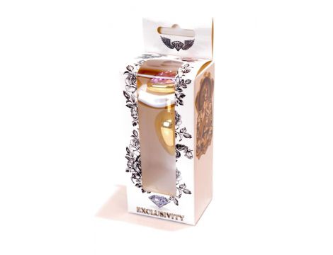 Korek analny ze stali nierdzewnej z diamentem 7 cm - 8