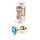 Plug-Jewellery Gold  Heart PLUG- Light Blue