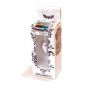 Korek analny srebrny HeavyFun serce jasnoniebieski 7 cm - 9