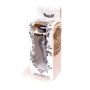 Biżuteria analna stal nierdzewna srebrna z czarnym diamentem 9.5 cm - 10
