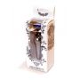 Biżuteria analna stalowa z diamentem HeavyFun srebrna niebieska 9.5 cm - 10