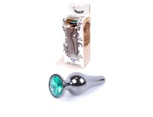 Biżuteria analna ze stali nierdzewnej zielony diament 9.5 cm