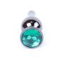 Biżuteria analna ze stali nierdzewnej zielony diament 9.5 cm - 3