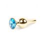 Złoty Plug Biżuteryjny Light Blue - 9