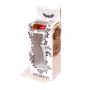 Biżuteria analna HeavyFun srebrna z różowym diamencikiem 9,5 cm - 10