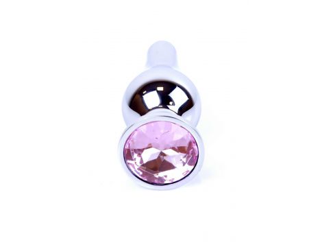 Biżuteria analna srebrna z diamentem HeavyFun 9,5 cm - 2