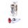 Srebrny nierdzewny korek analny z czerwonym diamencikiem 9,5 cm