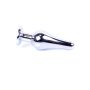 Korek analny biżuteryjny HeavyFun srebrny jasnoniebieski 9,5 cm - 8