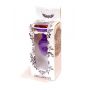 Biżuteria analna silikonowa fioletowa HeavyFun mała czerwony diament 7 cm - 9