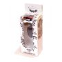 Biżuteria analna silikonowa czarna z różowym diamentem 7 cm - 10