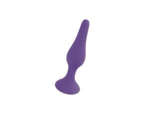 Korek analny silikonowy B Series HeavyFun fioletowy mały 10 cm