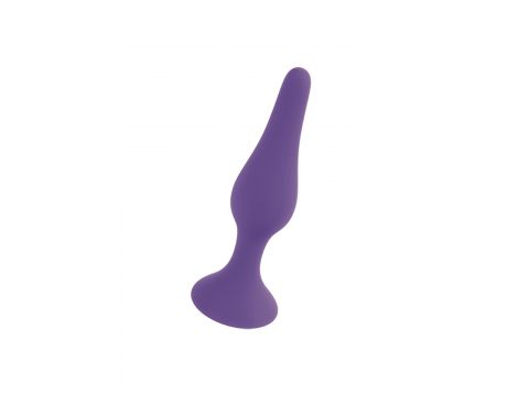 Korek analny silikonowy B Series HeavyFun fioletowy mały 10 cm