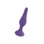 Korek analny silikonowy B Series HeavyFun fioletowy mały 10 cm - 2