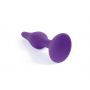 Korek analny silikonowy B Series HeavyFun fioletowy mały 10 cm - 3