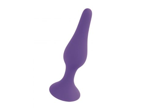 Korek analny silikonowy HeavyFun fioletowy 12,5 cm
