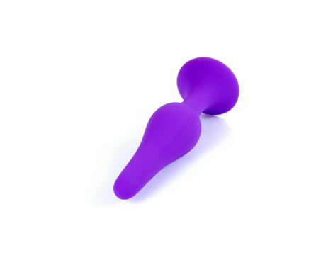 Korek analny silikonowy HeavyFun fioletowy 12,5 cm - 3