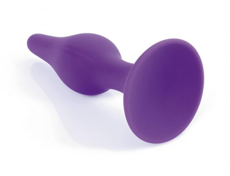 Korek analny silikonowy BOSS fioletowy 15,5 cm - 2