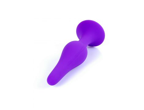 Korek analny silikonowy BOSS fioletowy 15,5 cm - 3