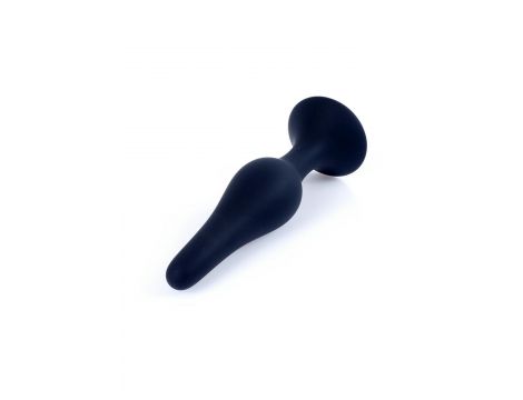 Korek analny silikonowy BOSS czarny średni 11 cm - 3