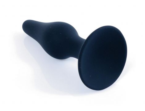 Korek analny silikonowy HeavyFun czarny 12,5 cm - 2