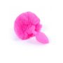 Korek analny silikonowy z puszystym ogonkiem króliczym różowy 6,5 cm - 4
