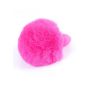 Korek analny silikonowy z puszystym ogonkiem króliczym różowy 6,5 cm - 5