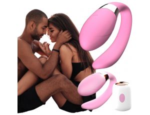Stymulator V Vibe różowy silikonowy USB z pilotem B Series Smart
