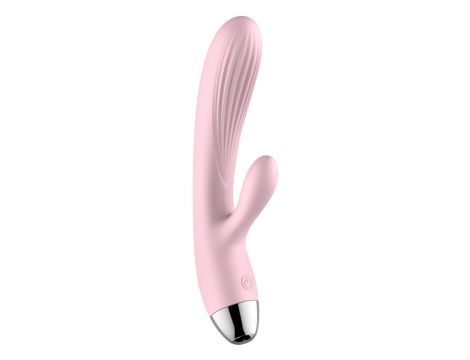 Silikonowy Wibrator B-Series Różowy USB 10 Funkcji z Podgrzewaniem - 2