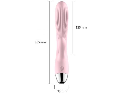 Silikonowy Wibrator B-Series Różowy USB 10 Funkcji z Podgrzewaniem - 5