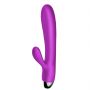 Fioletowy silikonowy wibrator-pulsator USB 14 funkcji z podgrzewaniem - 6